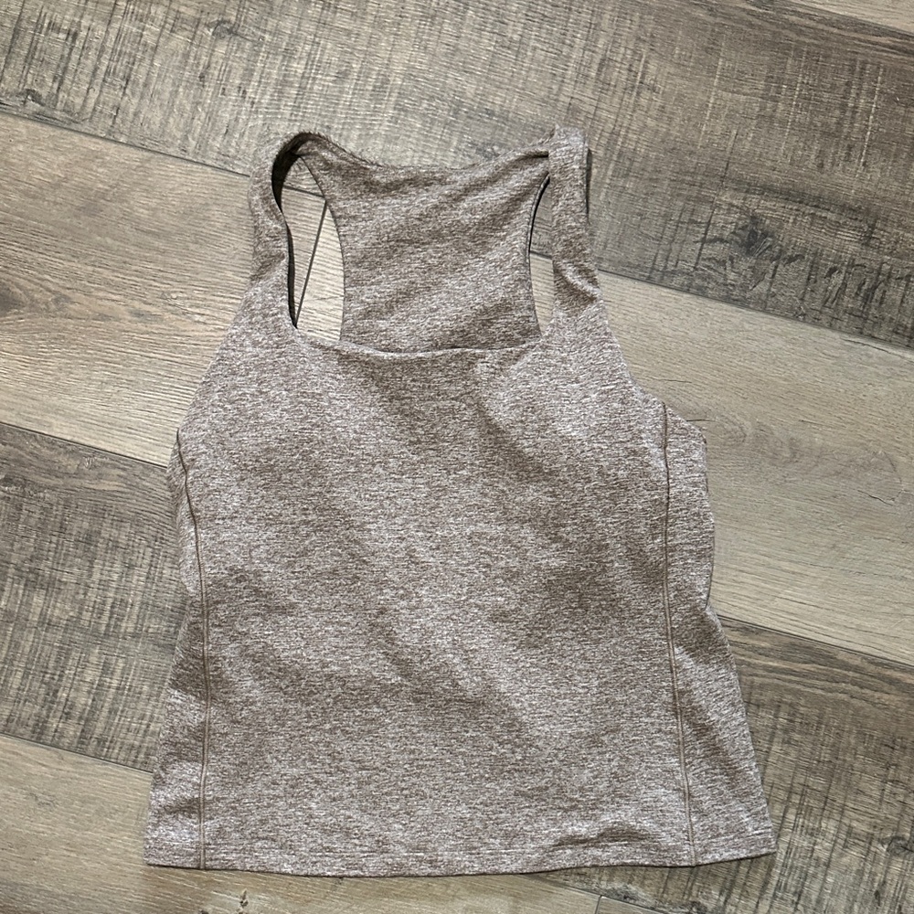 Athleta Heathered Brown Tank Top Large